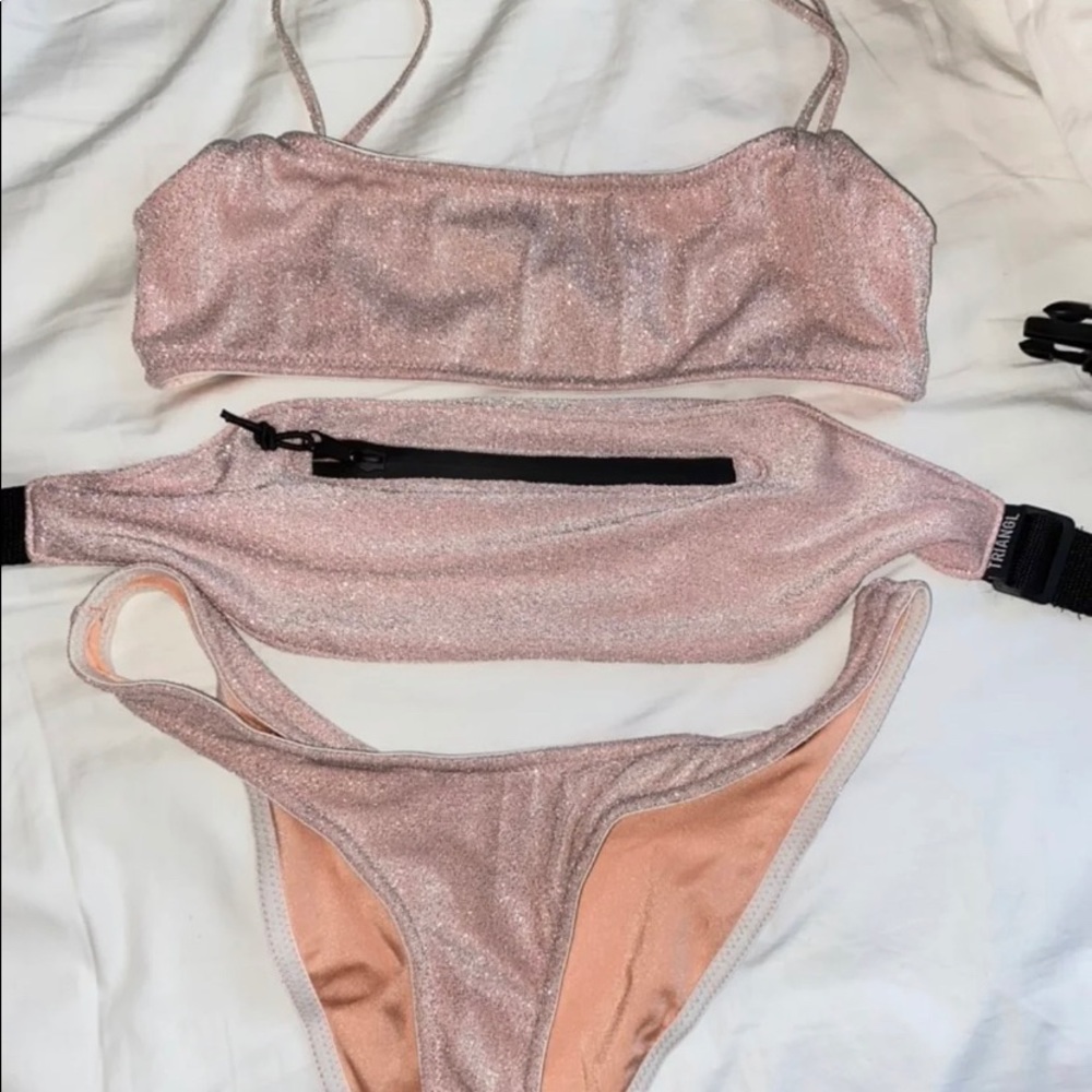 BLUSH TRIANGL MICA SIZE M TOP L BOTTOM